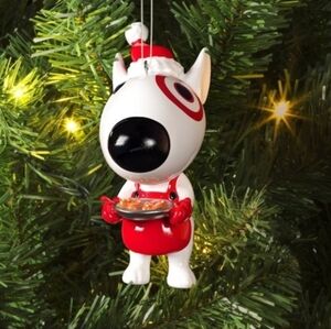 2025 4.5-Inch Christmas Target Bullseye Dog Ornament from Wondershop NWT